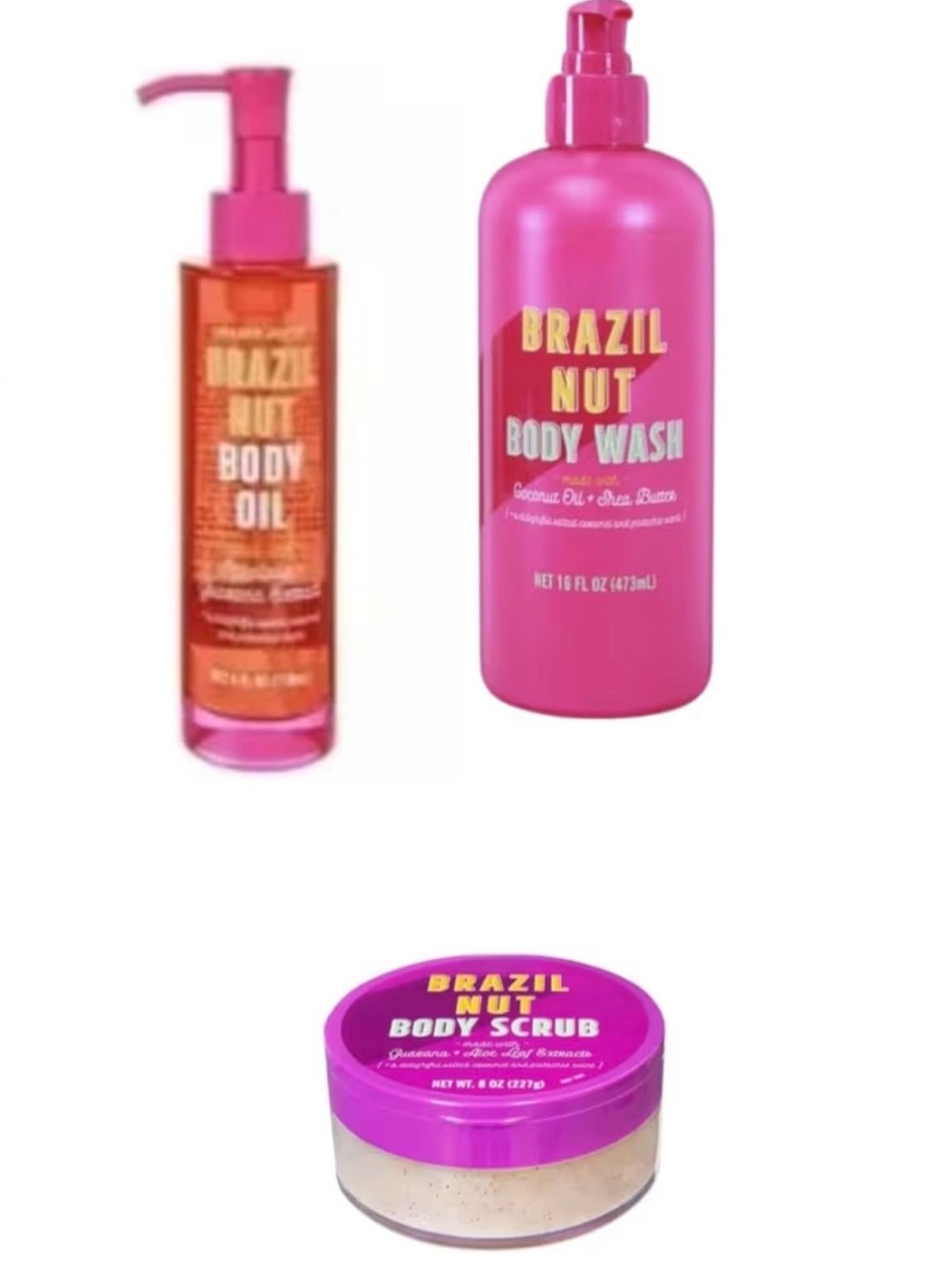 Brazil Nut Hydrating Body Oil & Wash Duo — Pink Nourishing Set